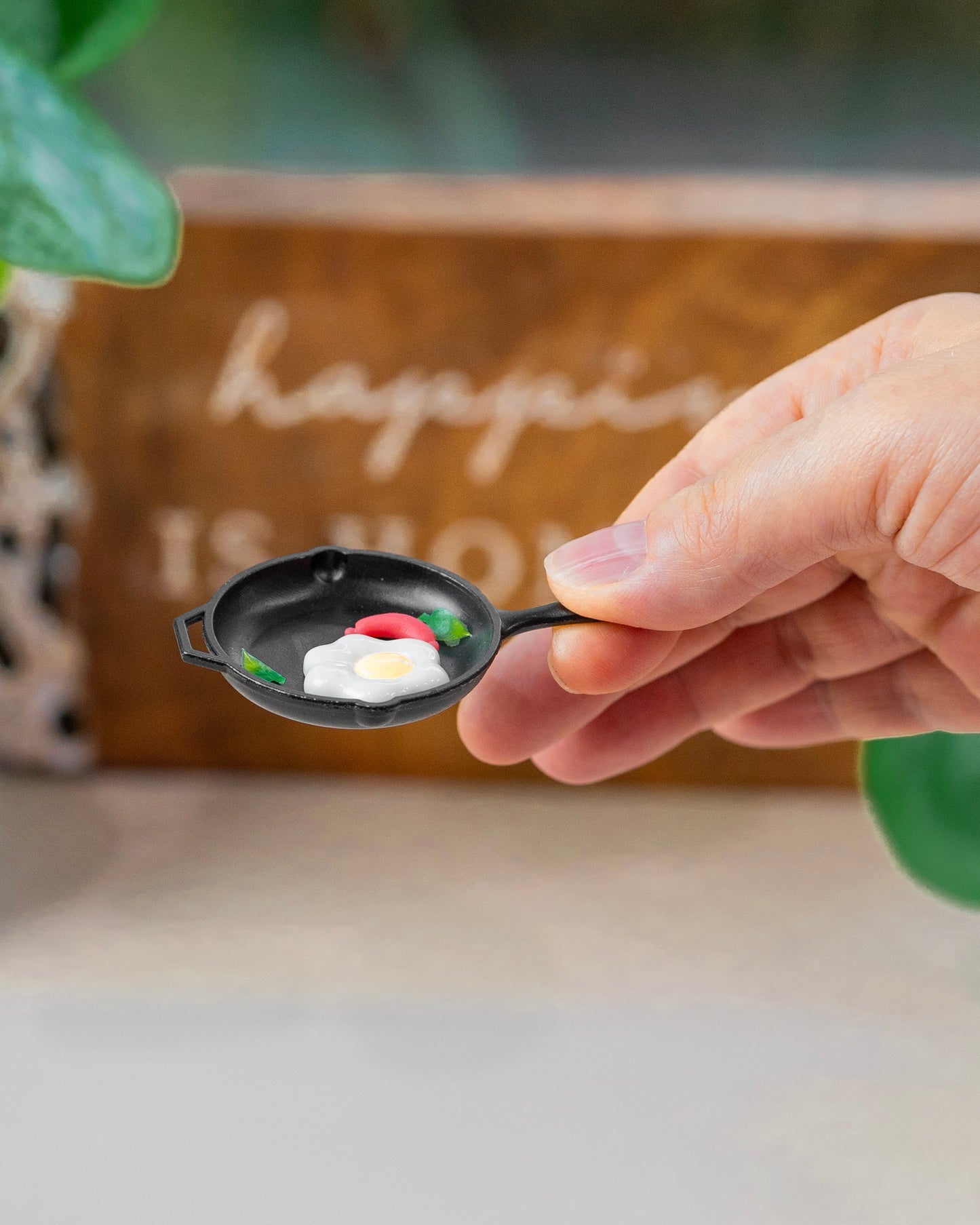 Miniature Frying Pan with Breakfast