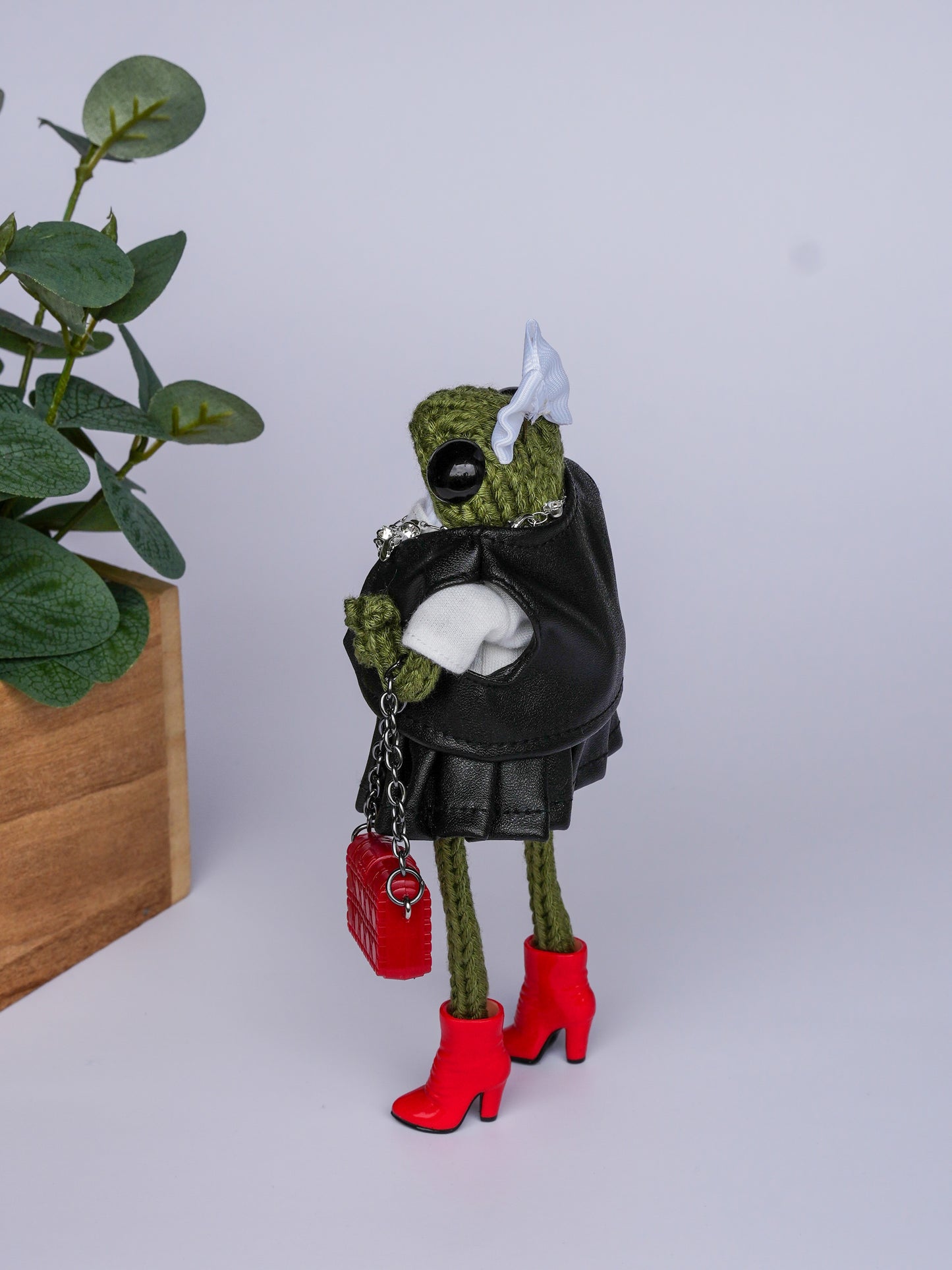 Ms. Frog in Red Boots