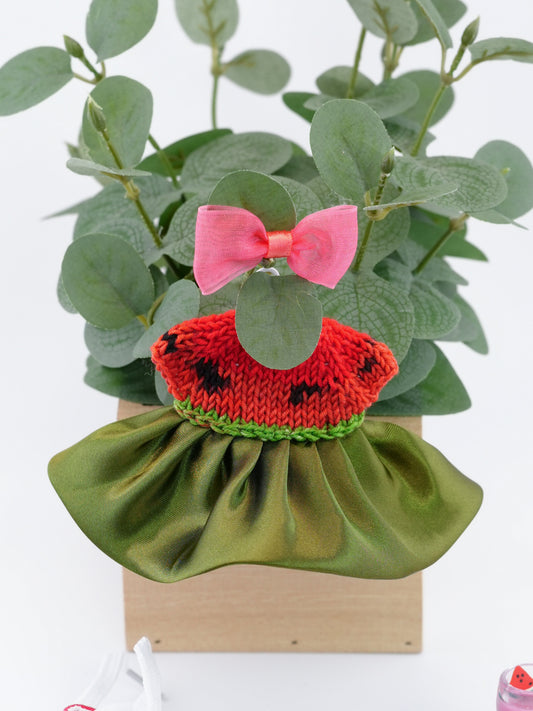 Outfit for a Knitted Frog.