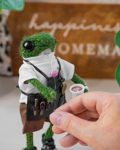 Knitted Frog