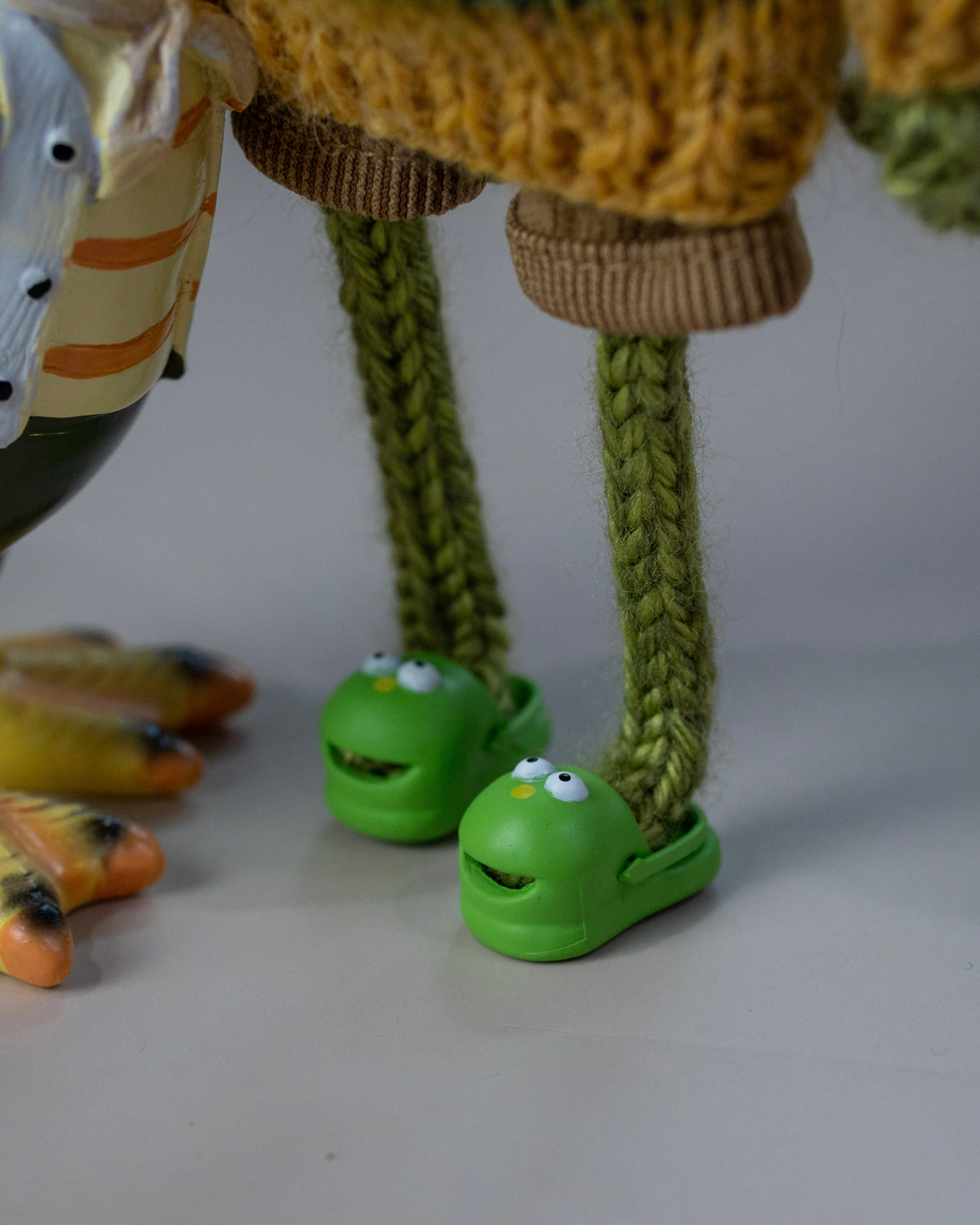 Knitted Frog