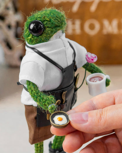 Knitted Frog