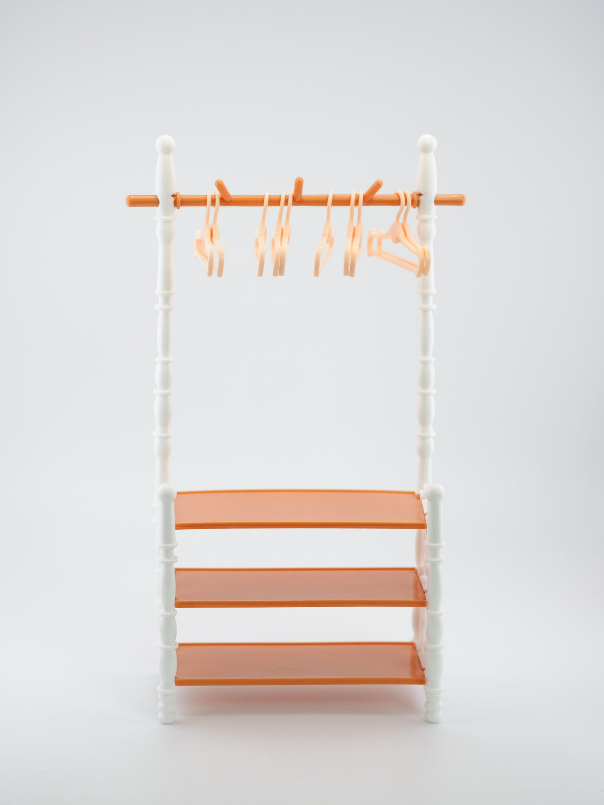 Mini Wardrobe Stand with Hangers and Shoe Shelves