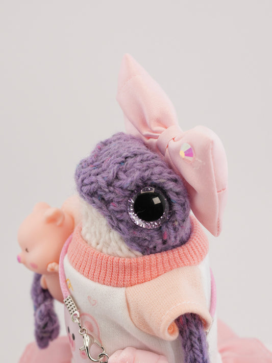 Tilly Puddingdrop with a piglet named Plum