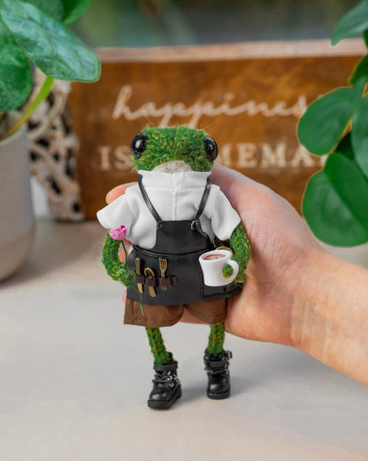Knitted Frog