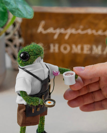 Knitted Frog