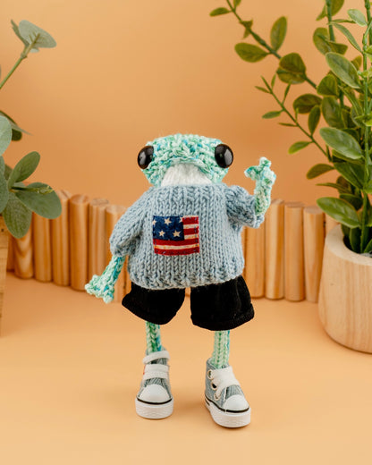 🐸 Knitted Frog