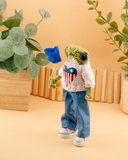 🐸 Knitted Frog