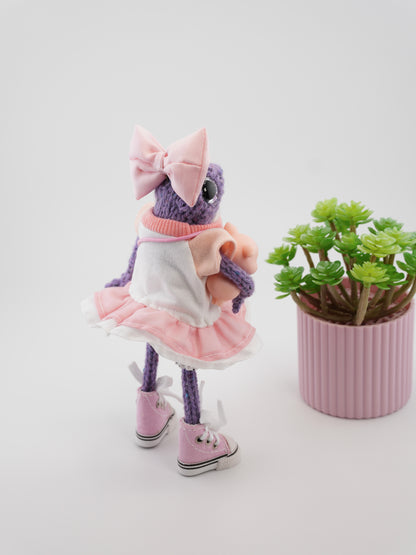 Tilly Puddingdrop with a piglet named Plum