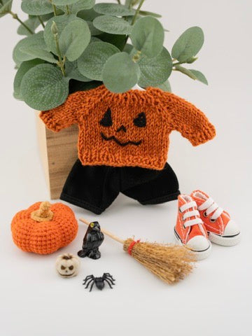 Outfit for a Knitted Frog.