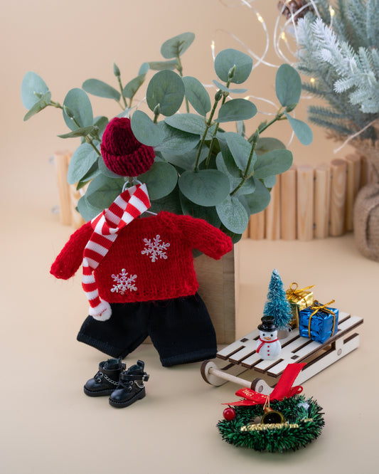 Outfit for a Knitted Frog.