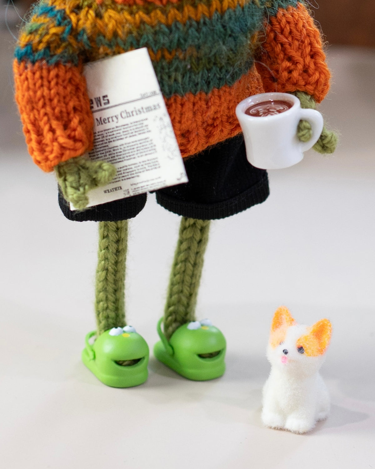 Knitted Frog