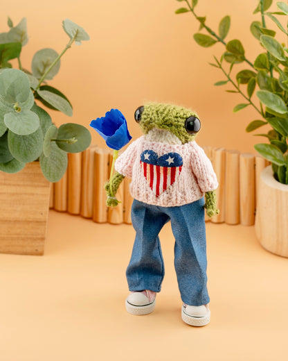 🐸 Knitted Frog
