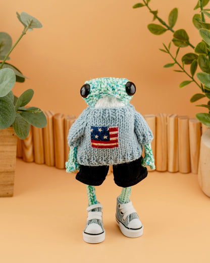 🐸 Knitted Frog