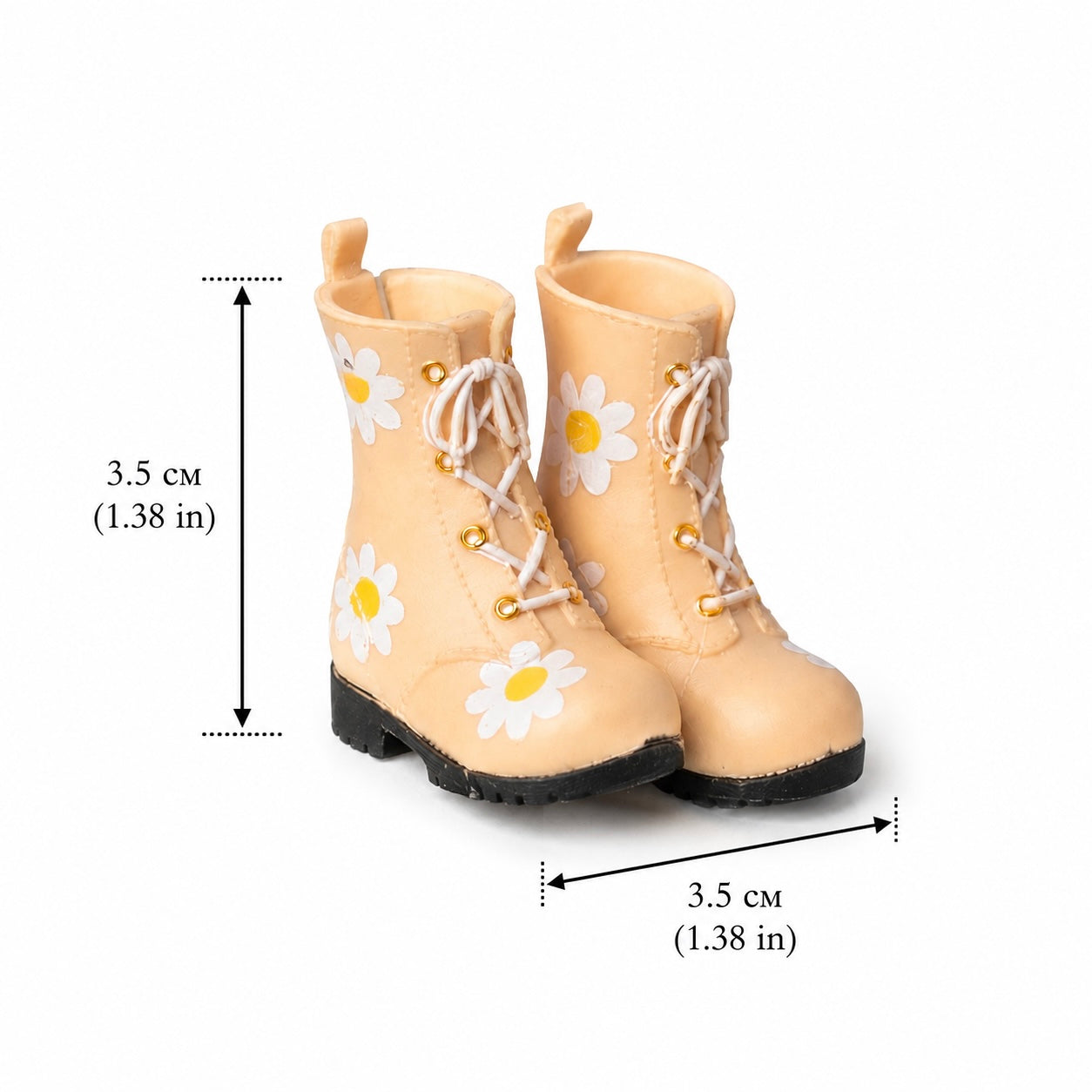 🌼 Mini Daisy Boots for Frogdoll