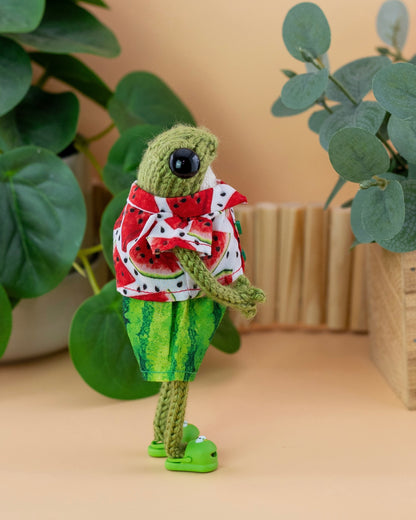🐸 Knitted Frog