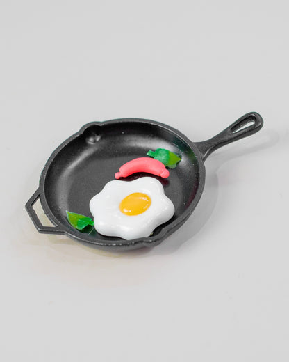 Miniature Frying Pan with Breakfast