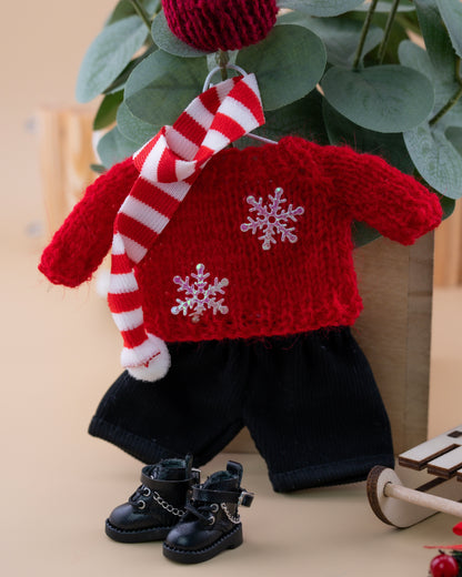 Outfit for a Knitted Frog.