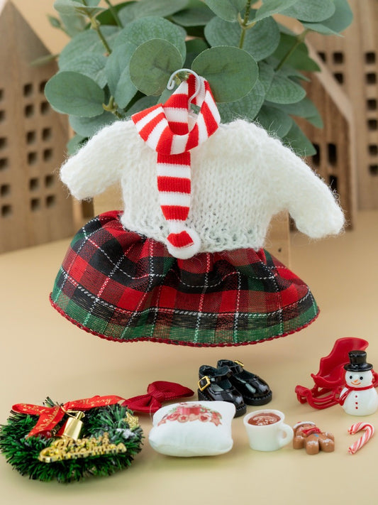 Outfit for a Knitted Frog.