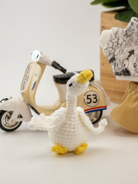 Outfit for the Knitted Frog with Goose Waddles