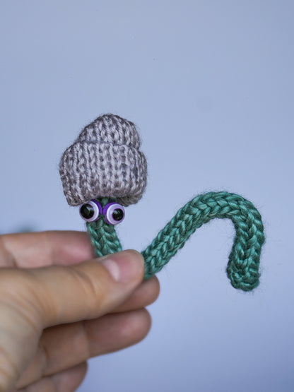 Wiggly Worm Pal – Hand-Knitted Companion