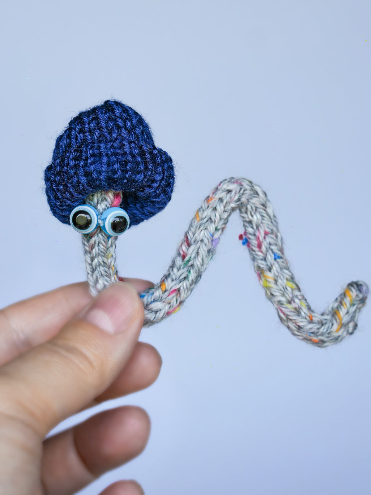 Wiggly Worm Pal – Hand-Knitted Companion