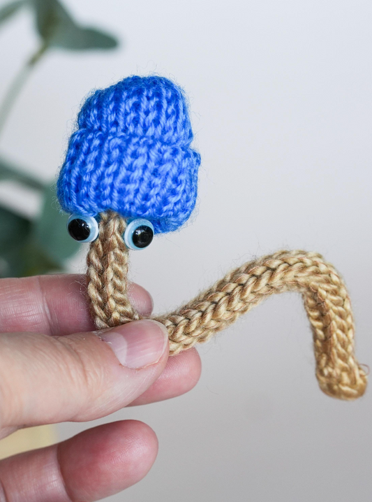 Wiggly Worm Pal – Hand-Knitted Companion