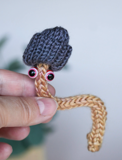 Wiggly Worm Pal – Hand-Knitted Companion